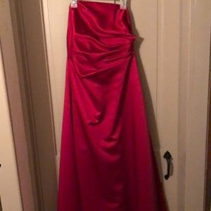 Strapless Red Gown size 12